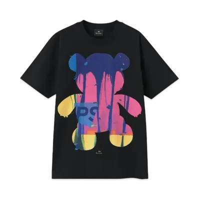Paul Smith Painted Bear Tee "Black"