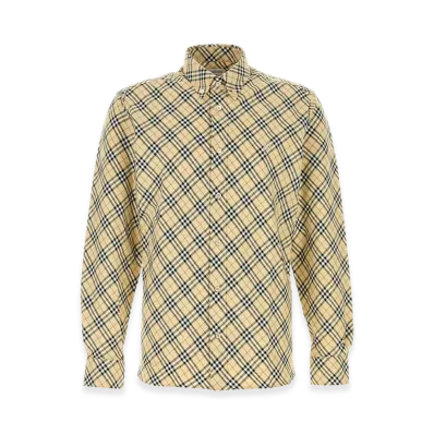 Burberry Embroidered Cotton Shirt "Checked"