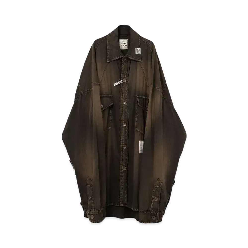Maison MIHARA YASUHIRO Huge Western Denim Shirt "Black"