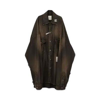 Maison MIHARA YASUHIRO Huge Western Denim Shirt "Black"