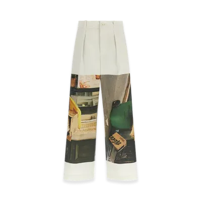 ISSEY MIYAKE Womens Street View Pants "White"