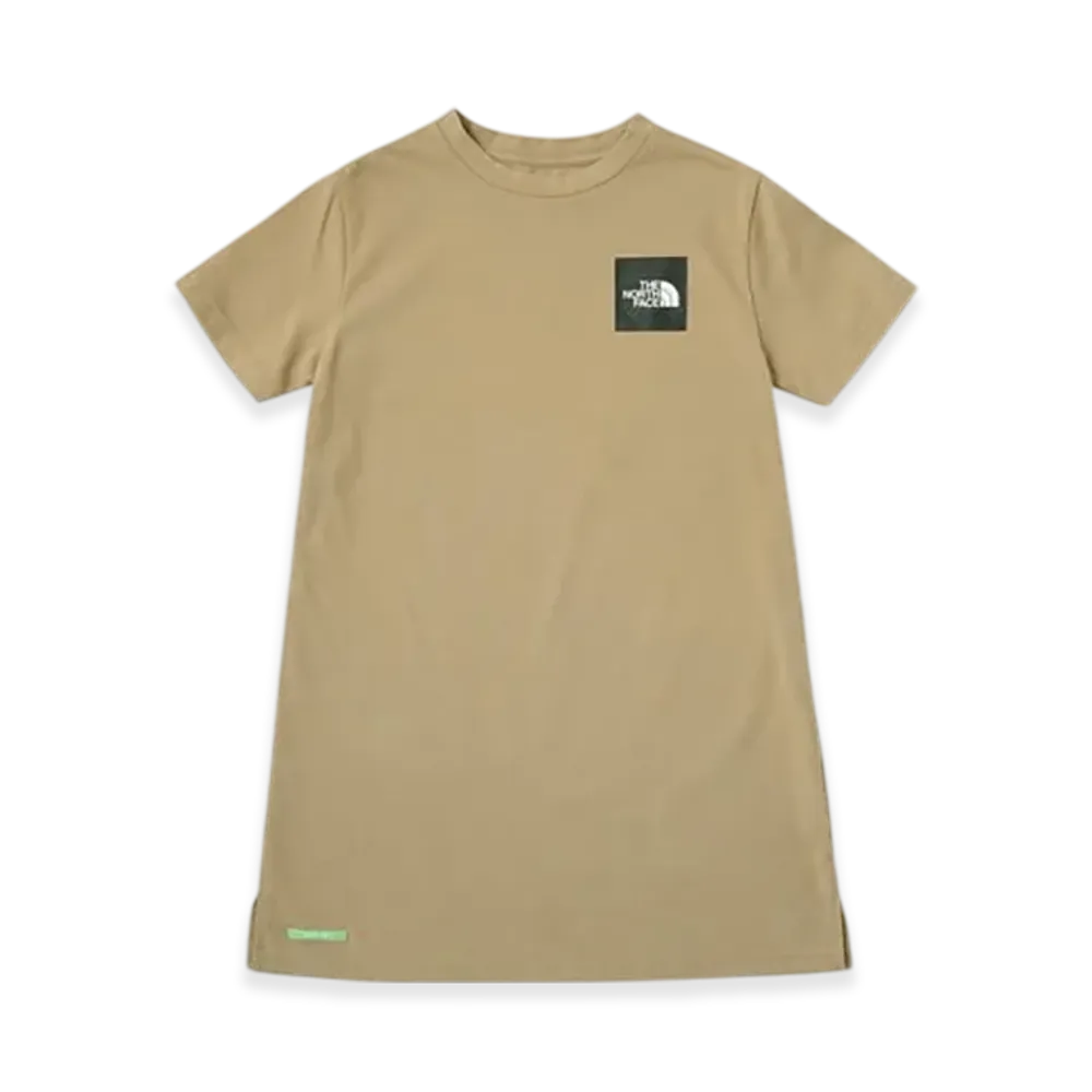 The North Face Green Baton Girls S/S Dress Tee Kids "Beige"