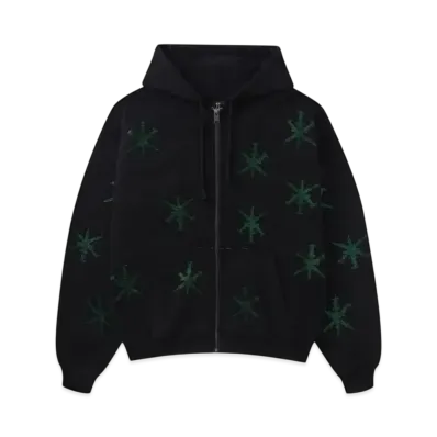 Unknown London Dagger Rhinestone Hoodie "Black"
