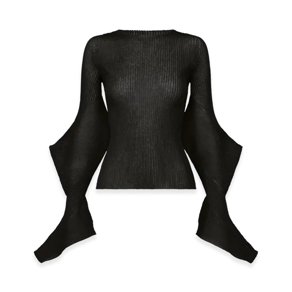 ISSEY MIYAKE Spikelet Knit "Black"