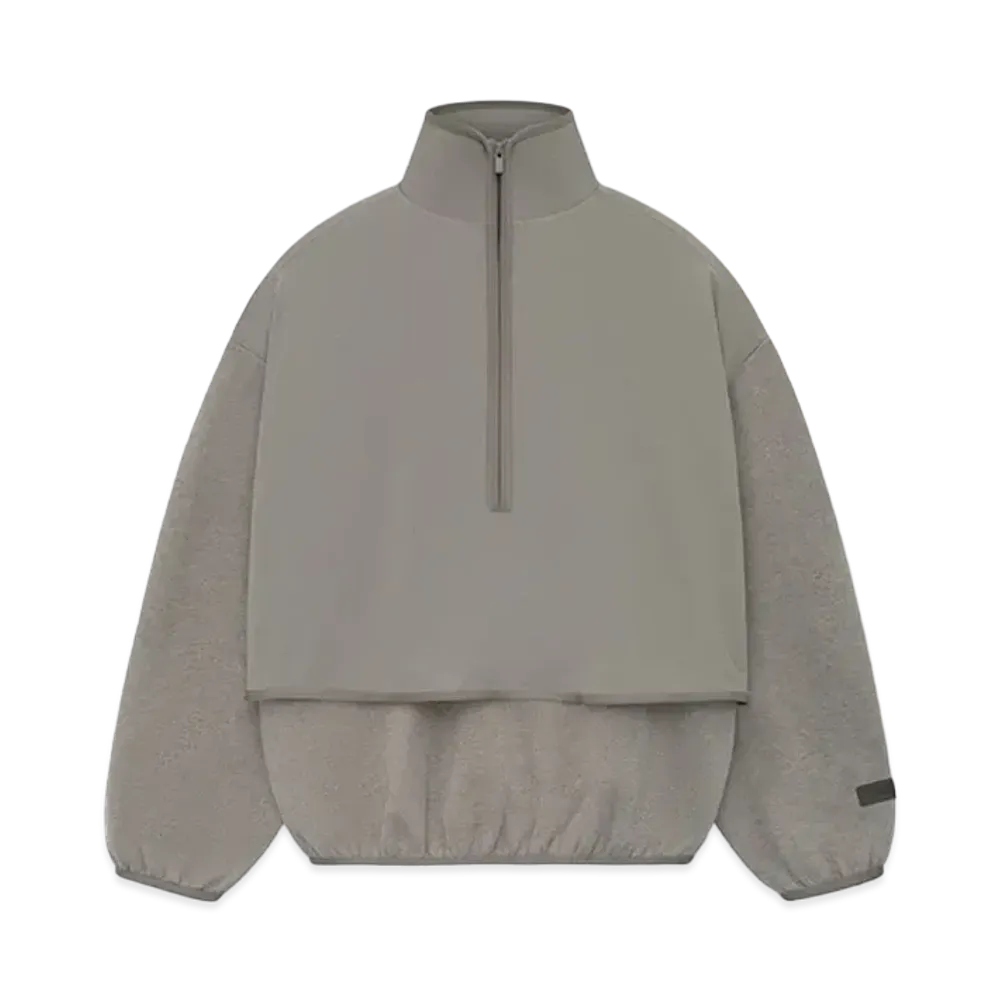 FEAR OF GOD Nylon Fleece Mockneck "Dust/Heather Grey"