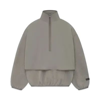 FEAR OF GOD Nylon Fleece Mockneck "Dust/Heather Grey"
