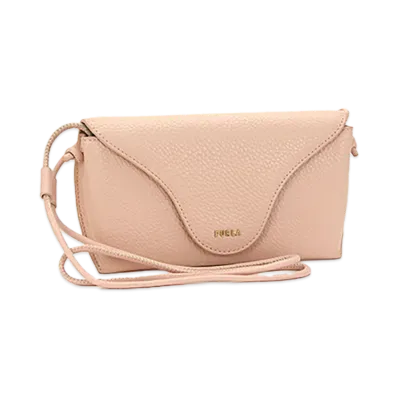 FURLA Women's Essential Mini Crossbody Phone Holder "Candy Rose"