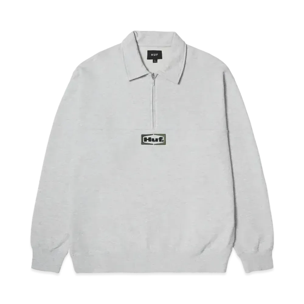 HUF Fall 24 Slate Quarter Zip Fleece "Heather Grey"