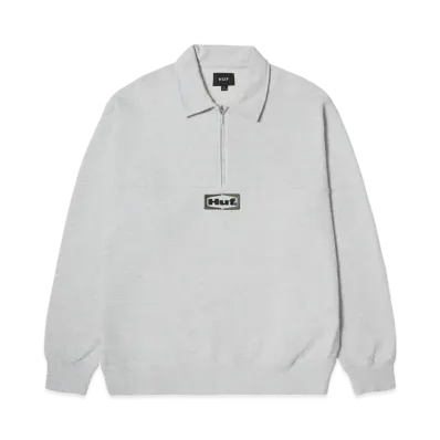 HUF Fall 24 Slate Quarter Zip Fleece "Heather Grey"