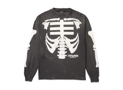 SAINT Mxxxxxx x BOUNTY HUNTER BH LS T-Shirt Bone "Black"