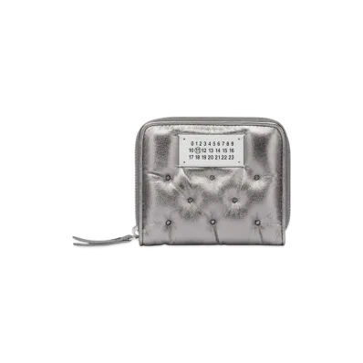 Maison Margiela Glam Slam Embroidered Wallet "Metallic Gray"