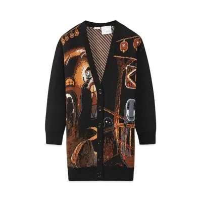 LOEWE x Spirited Away Chihiro Long Cardigan In Wool