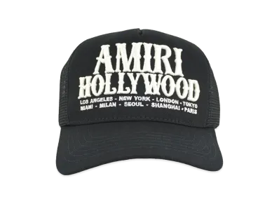 AMIRI Hollywood Trucker Hat "Black"