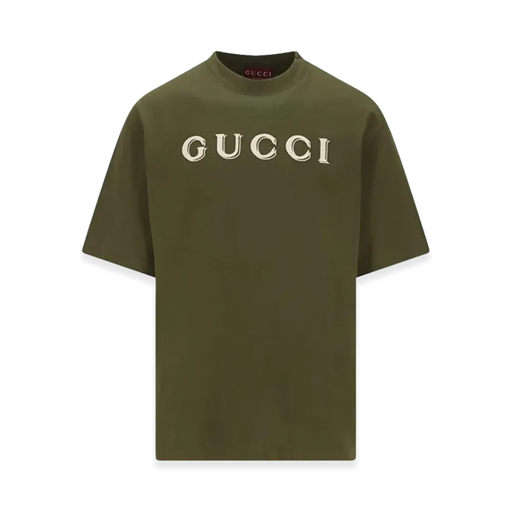 GUCCI T-Shirt "Green/Mix"