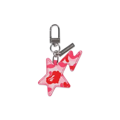 A BATHING APE ABC Camo Sta Keychain "Pink"