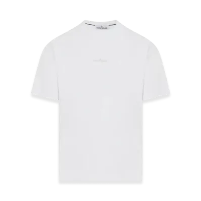 Stone Island 2RC89 'Scratched Paint One' Print Short Sleeve T-Shirt - 24SS "White"