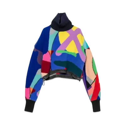 sacai x KAWS Women's Knit Pullover "Multi"