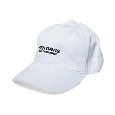 BEN DAVIS Twill Cap "White"