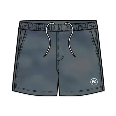 POLeR Tie Dye Hybrid Short Pants "Gray Tie Dye"