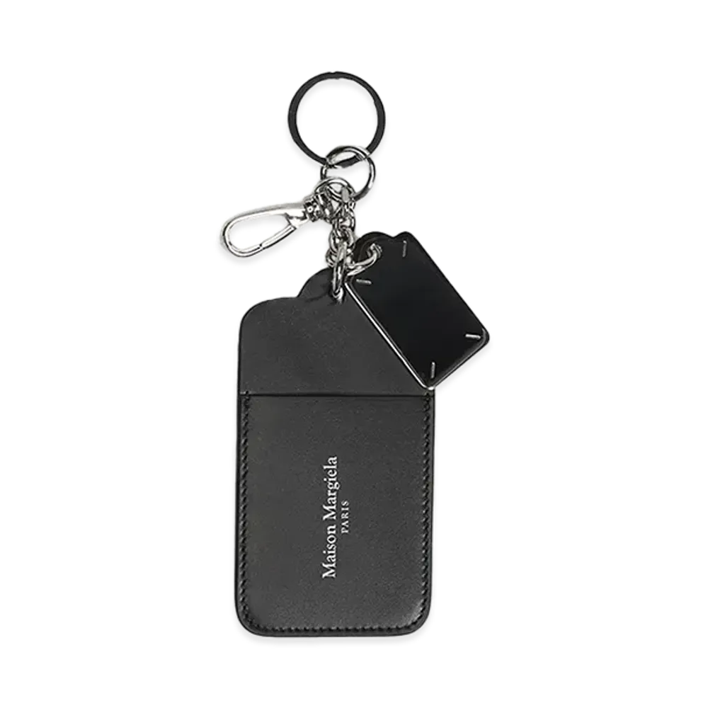 Maison Margiela DOUBLE TAG KEYRING AND CARD HOLDER BIG "BLACK"