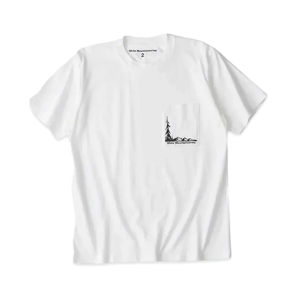 White Mountaineering FOREST POCKET T-SHIRT "WHITE"