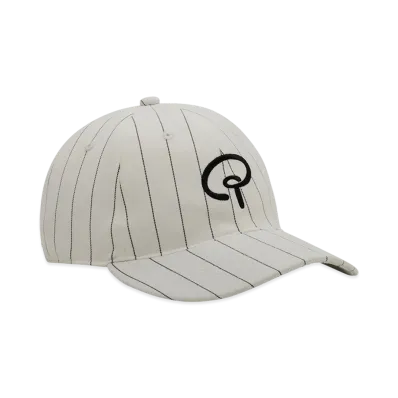 POINTLESS JOURNEY Stripe Baseball Cap "White"