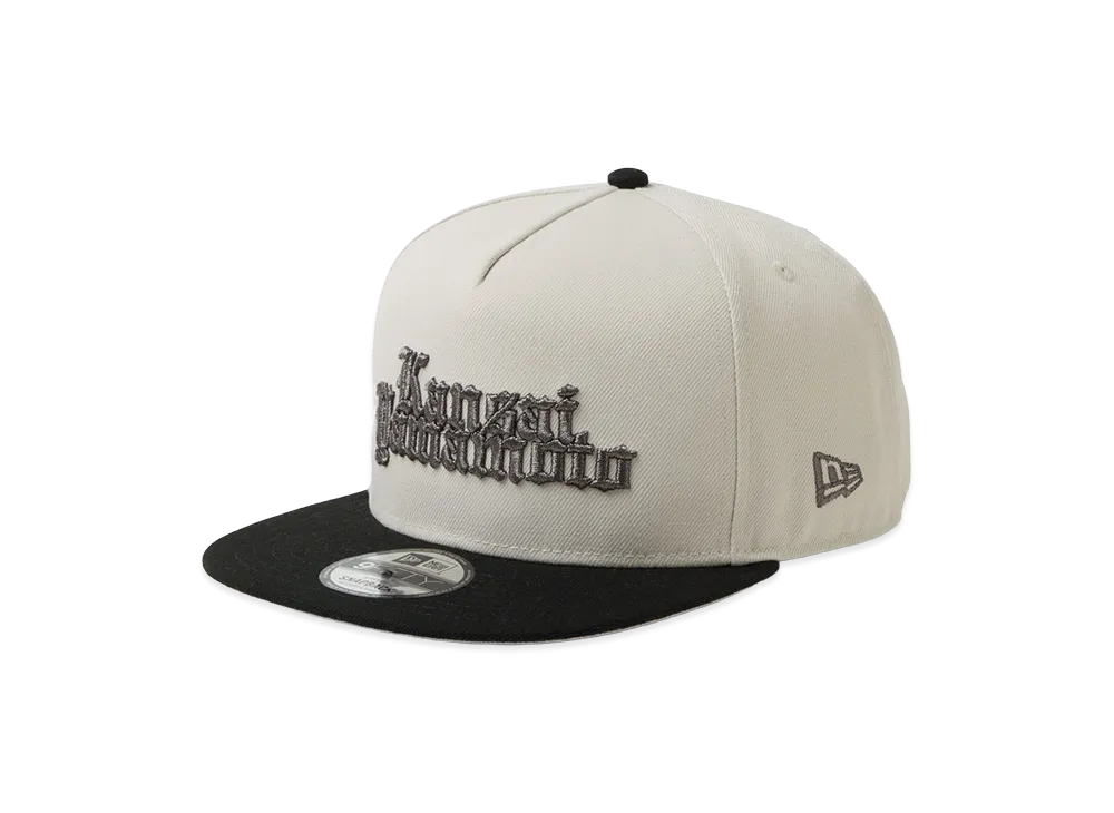 NEW ERA x KANSAI YAMAMOTO 9Fifty A-Frame Old English "Stone/Black"