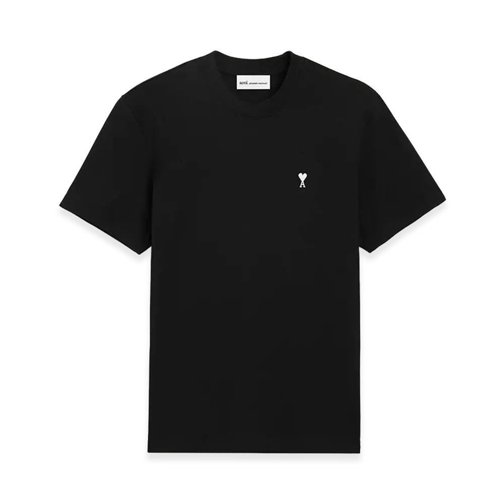 AMI PARIS Cotton Ami De Coeur T-Shirt "Black"