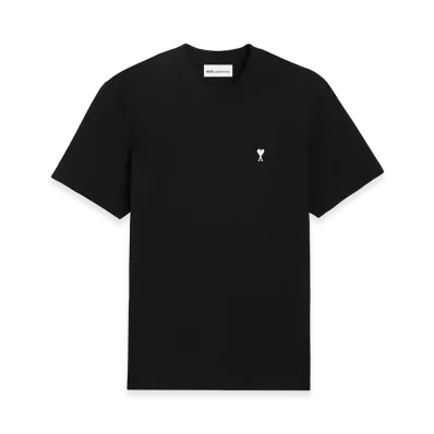 AMI PARIS Cotton Ami De Coeur T-Shirt "Black"