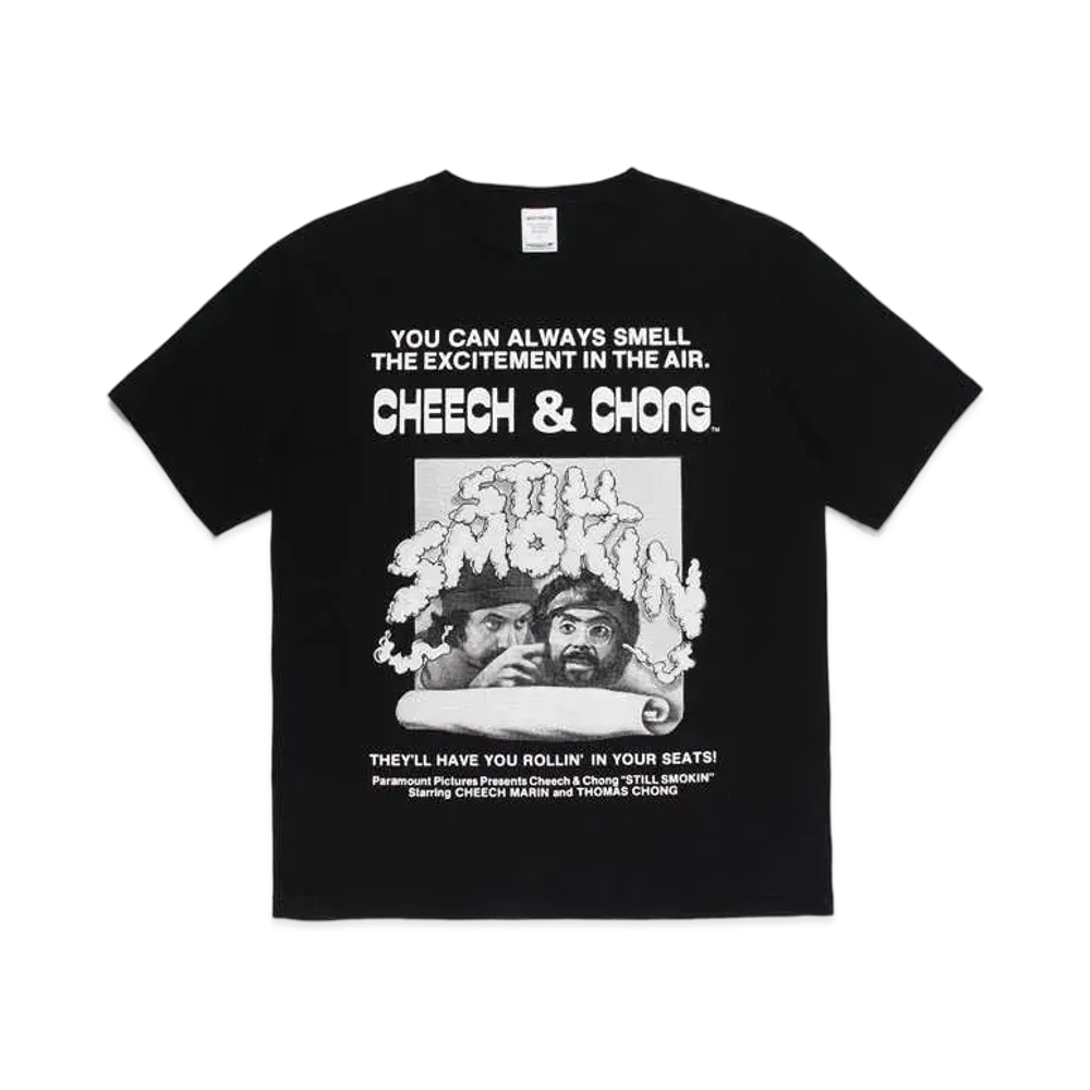 WACKO MARIA STILL SMOKIN' / WASHED HEAVY WEIGHT T-SHIRT #3 "Black"