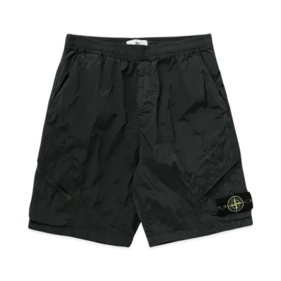 Stone Island L1719 Nylon Metal in Econyl Regenerated Nylon Comfort Fit Bermuda Shorts - 24SS "Musk Green"
