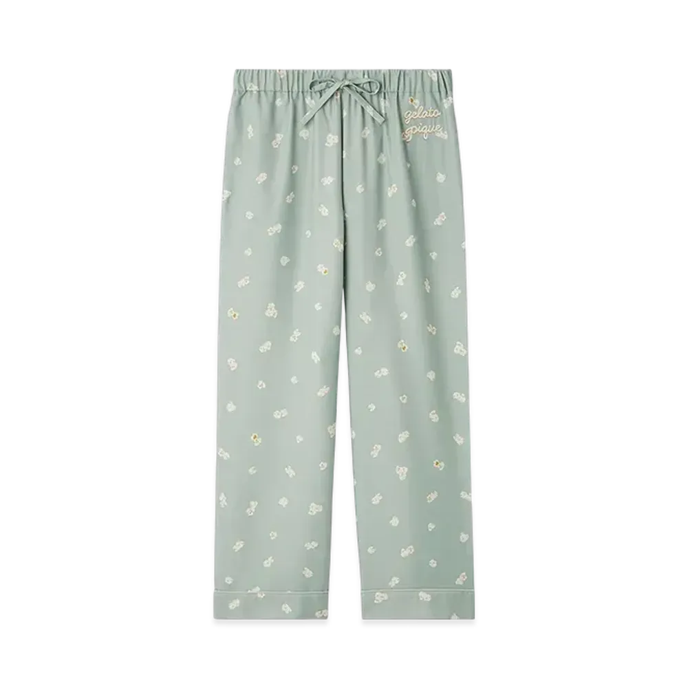 GELATO PIQUE Homme Popcorn Pattern Long Pants "Mint"