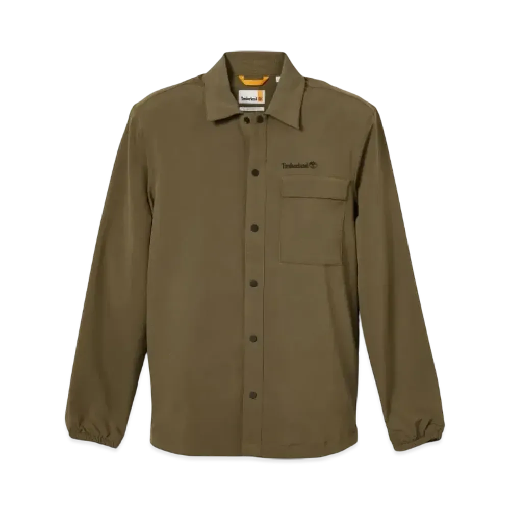 Timberland Men's Wind Resistant Comfort Stretch Shirt "Grape Leaf"