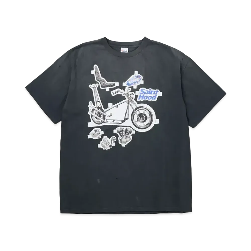 NEIGHBORHOOD STHD_SS Tee/Bike "Black"