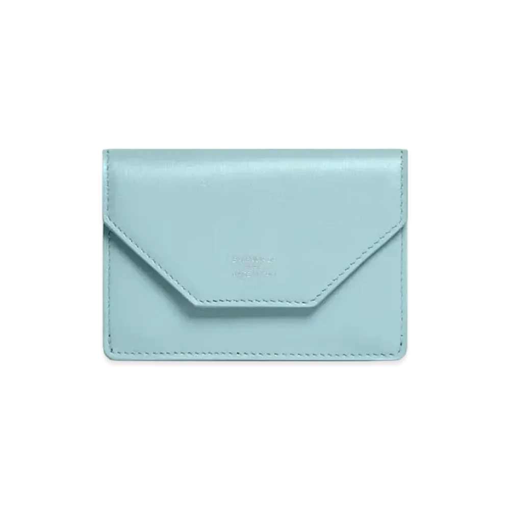 BALENCIAGA Envelope Mini Wallet Smooth Calfskin Japan Exclusive "Light Blue"