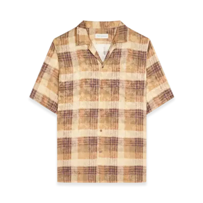DRIES VAN NOTEN Boxy Viscose Shirt "Tan"