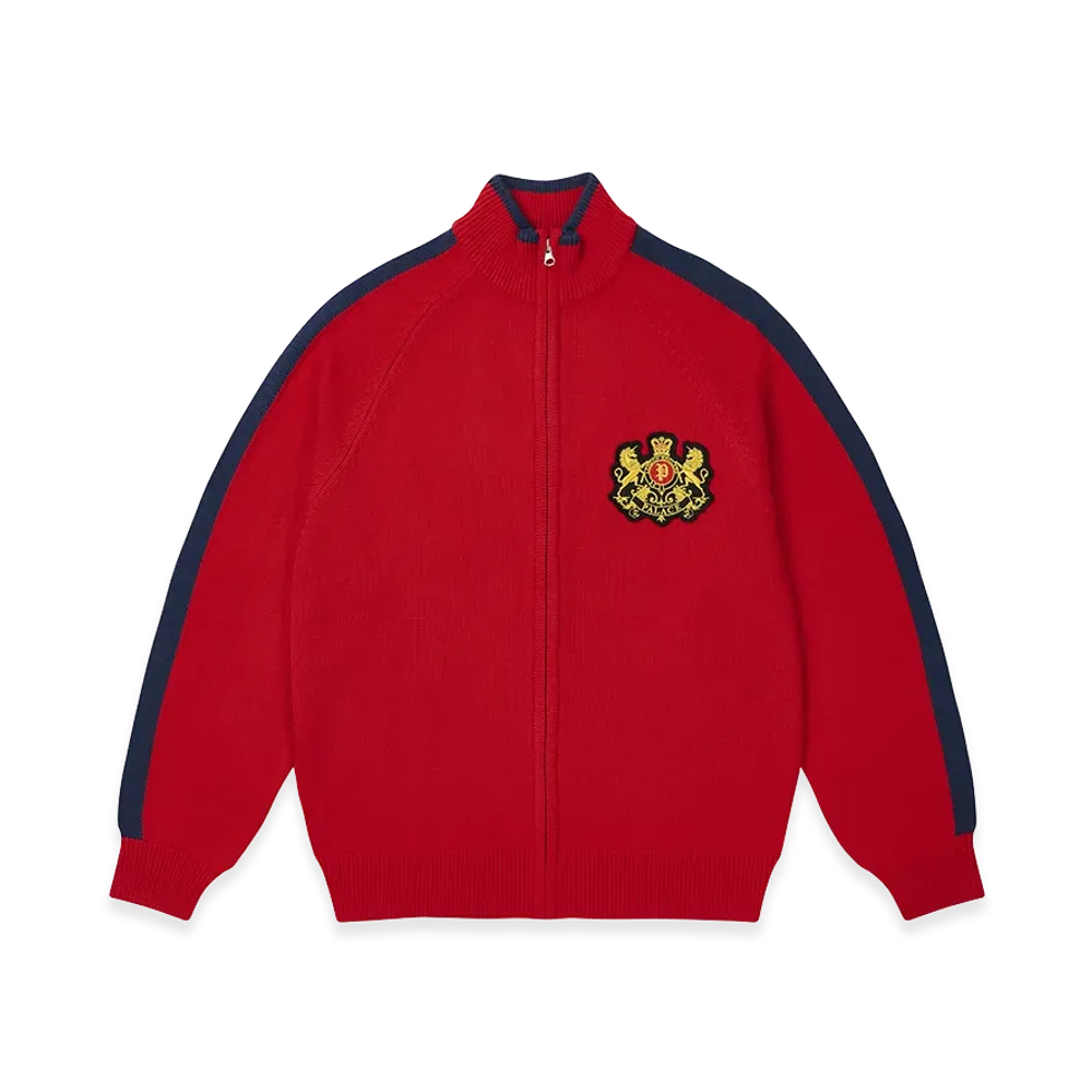 PALACE Established Zip Funnel Knit "Truest Red"