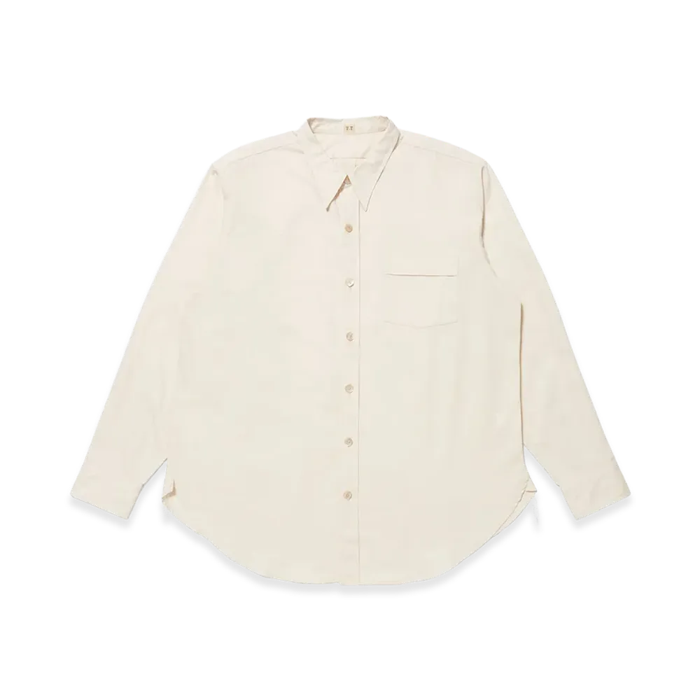 T.T Taiga Takahashi LOT.106 Narrow Collar Shirt "Ivory"