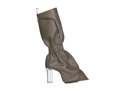 Rick Owens Women's SS26 Cargo Taquito Grainy Cow Leather "Dust/Clear"