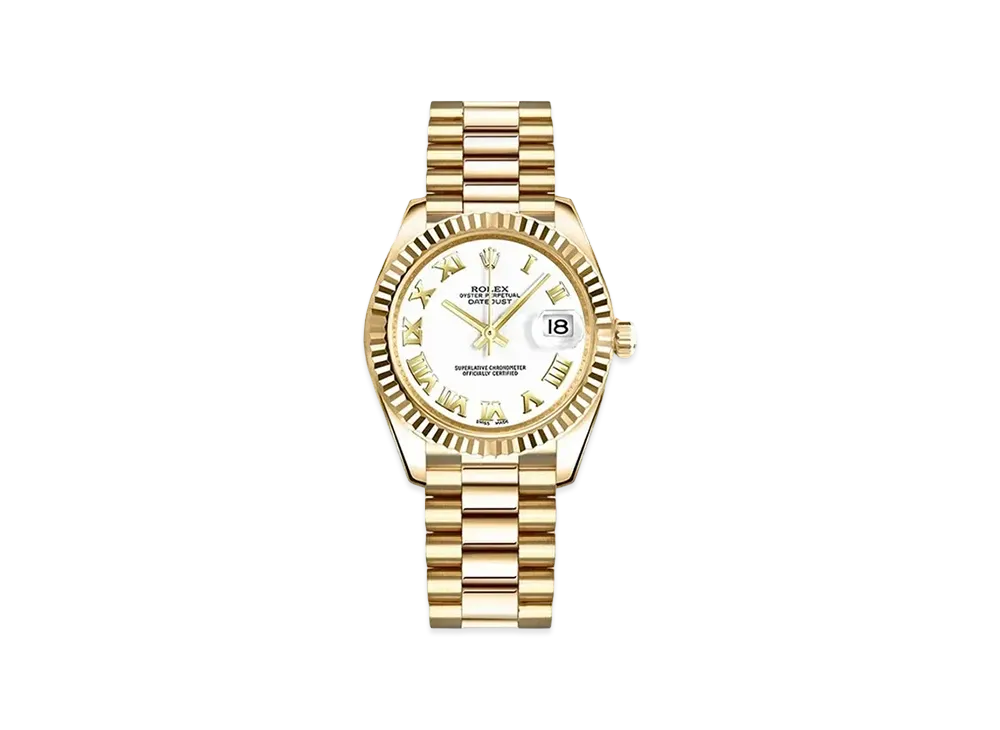 ROLEX Datejust "White Roman/Yellow Gold"