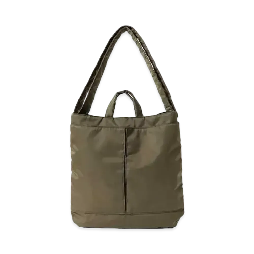 BEAMS x SLOW Nylon Helmet Bag "Khaki"