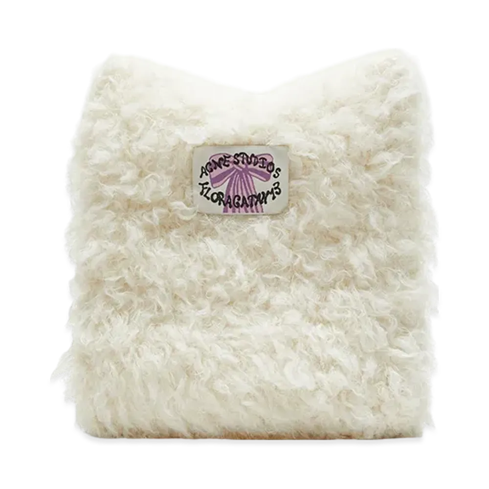 Acne Studios Fluffy Square Beanie "White"