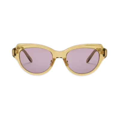 LOEWE Swan Slim Sunglasses "Clear Olive"