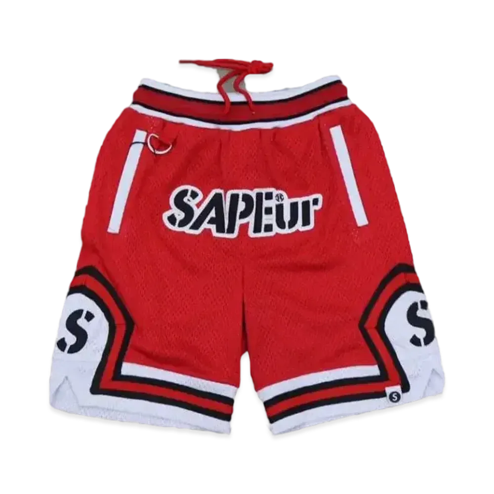 SAPEur Basket Shorts Kids "Red"