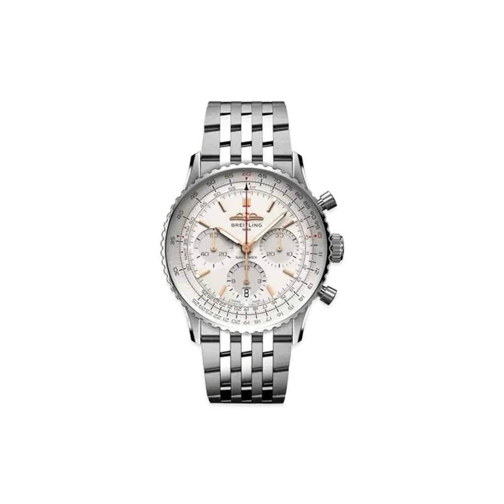Breitling Navitimer B01 Chronograph 41 "Silver/Stainless Steel"