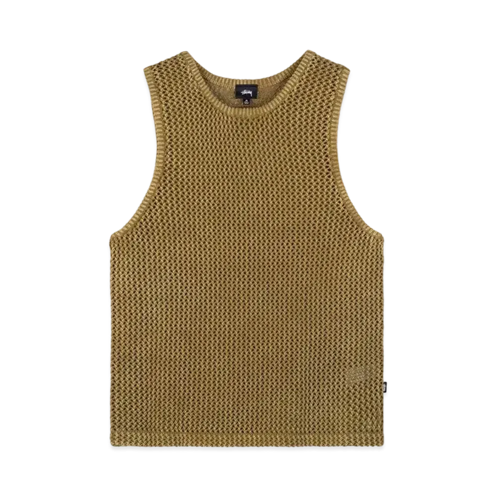 Stussy O'DYED MESH TANK "Khaki"