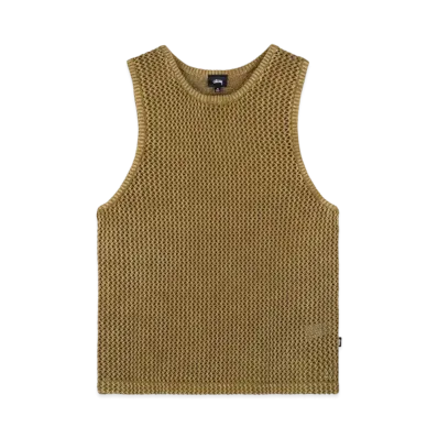 Stussy O'DYED MESH TANK "Khaki"