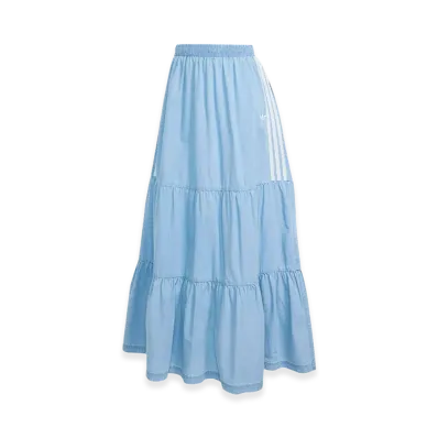 adidas Women's Summer Glow Denim Skirt "Light Blue"