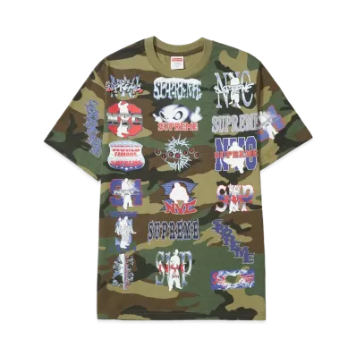 Supreme Flash Tee "Woodland Camo"