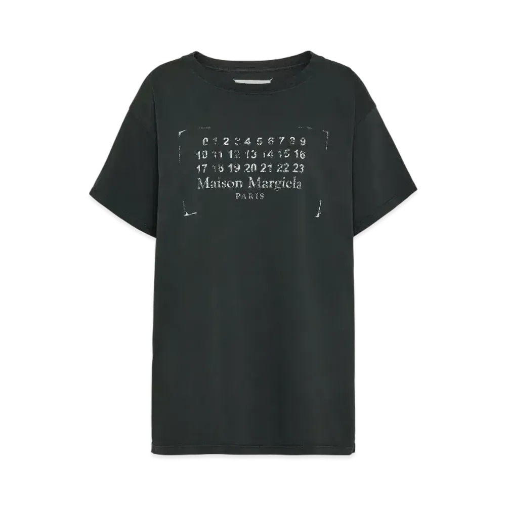 Maison Margiela Women's Stamp Logo T-Shirt "Black"